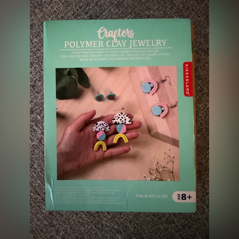 Kikkerland Colorful Polymer Clay Earrings Kit
